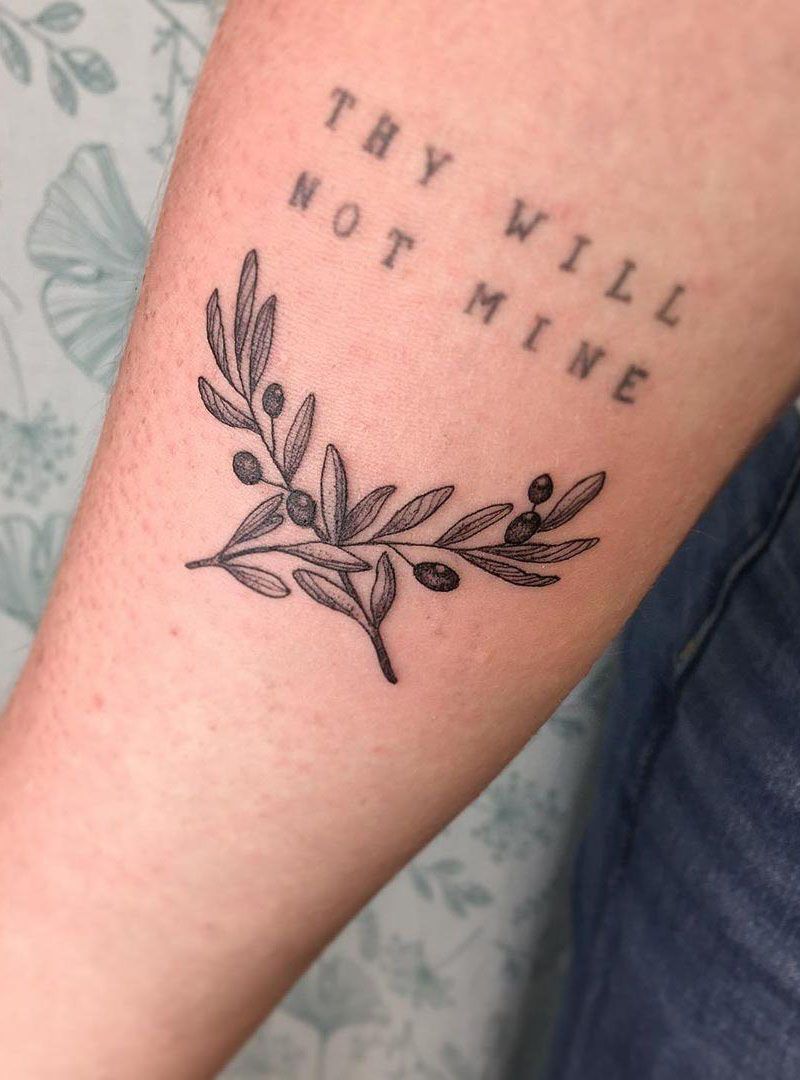 30 Pretty Olive Branch Tattoos You Will Love