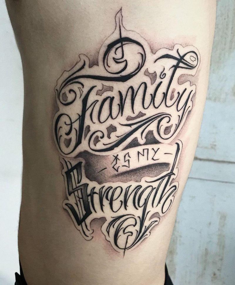 30 Pretty Strength Tattoos Improve Your Temperament