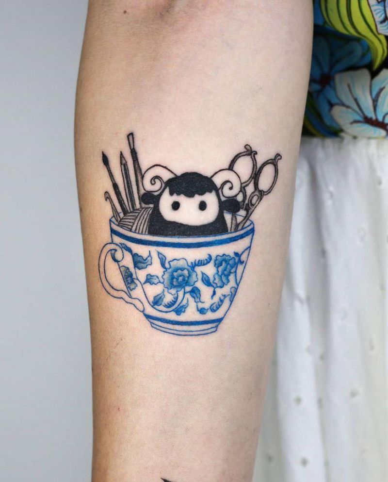 30 Pretty Teacup Tattoos Remind You to Rest