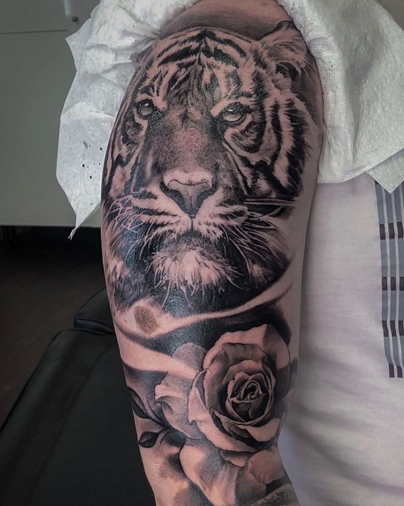 30 Pretty Tiger Tattoos Improve Your Temperament