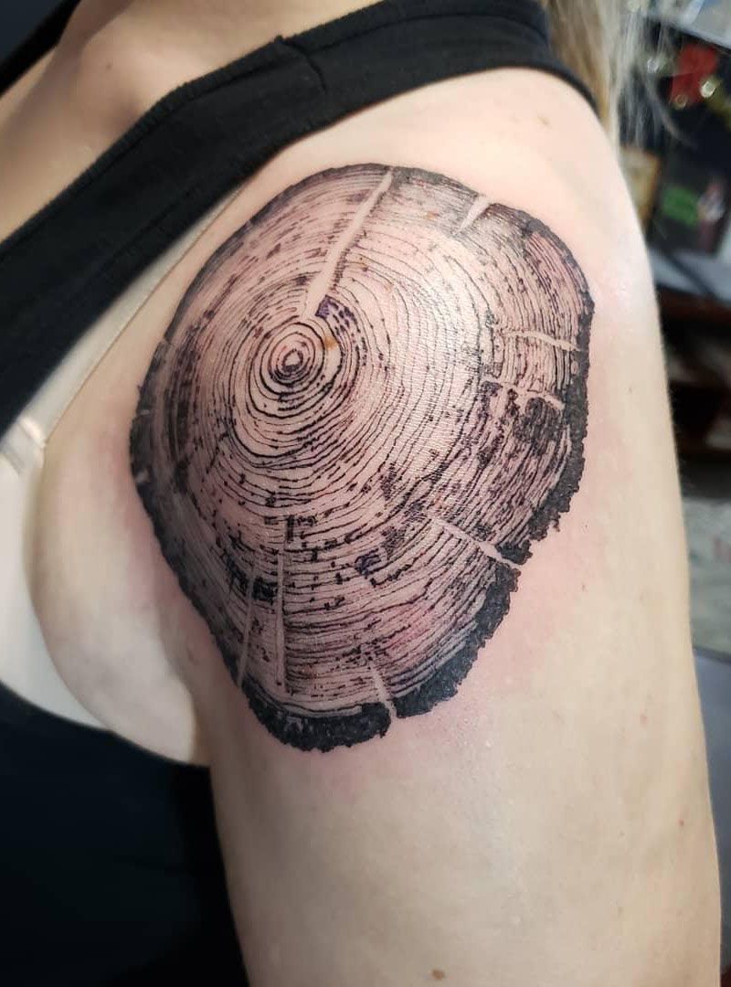 30 Pretty Tree Ring Tattoos Make You Beautiful Forever