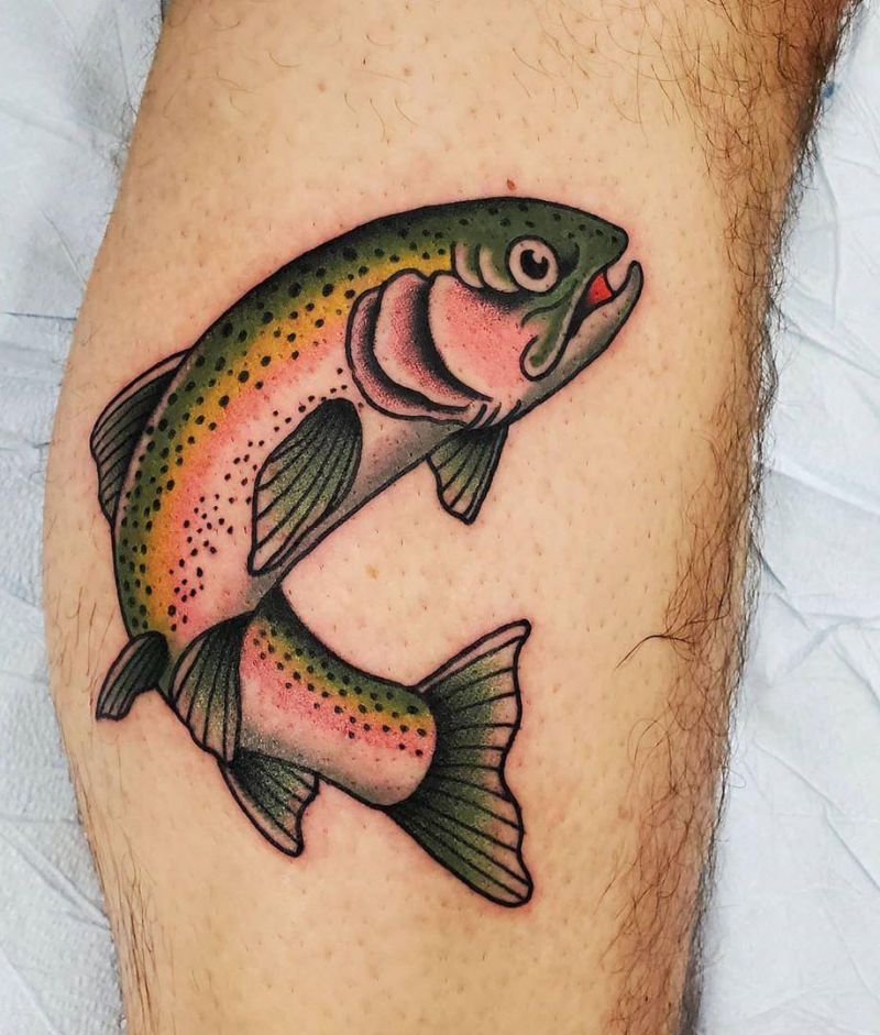 30 Elegant Trout Tattoos for Your Inspiration