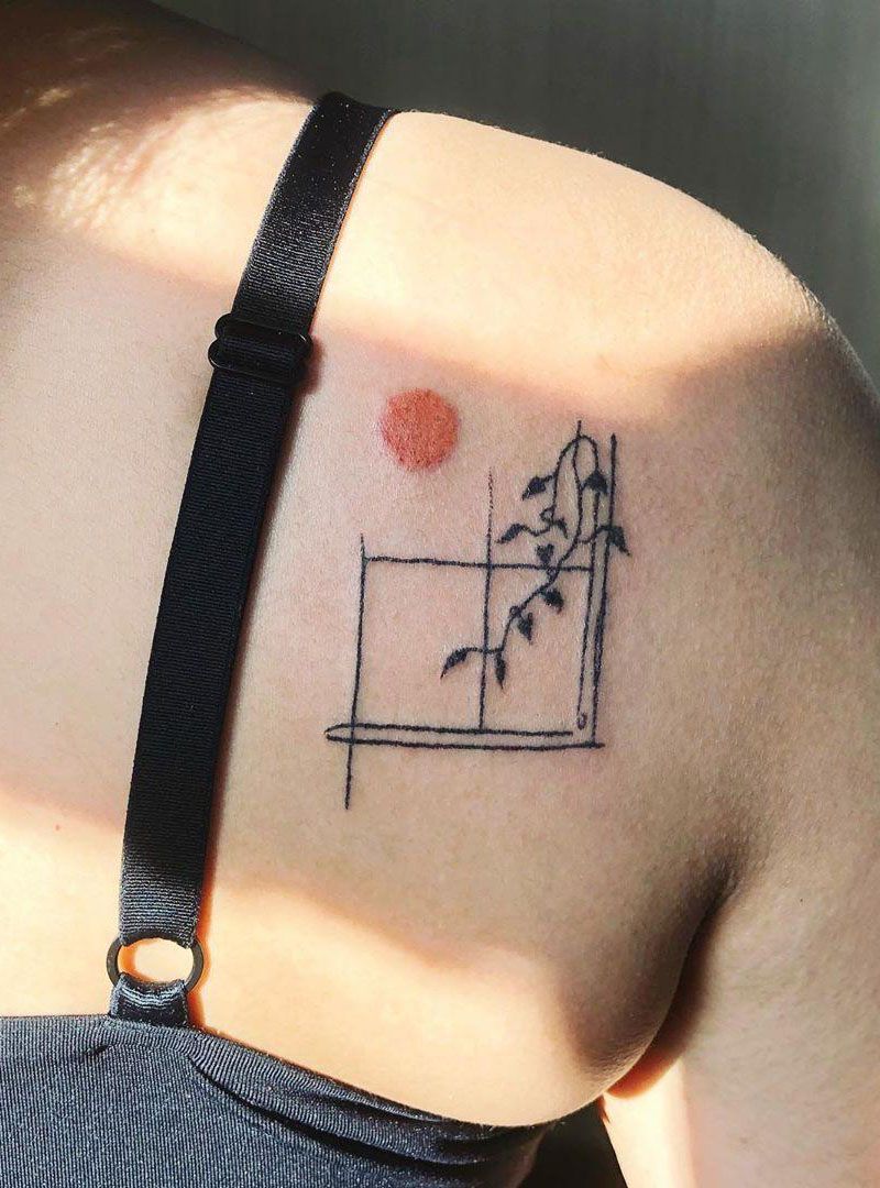 30 Pretty Window Tattoos Improve Your Temperament