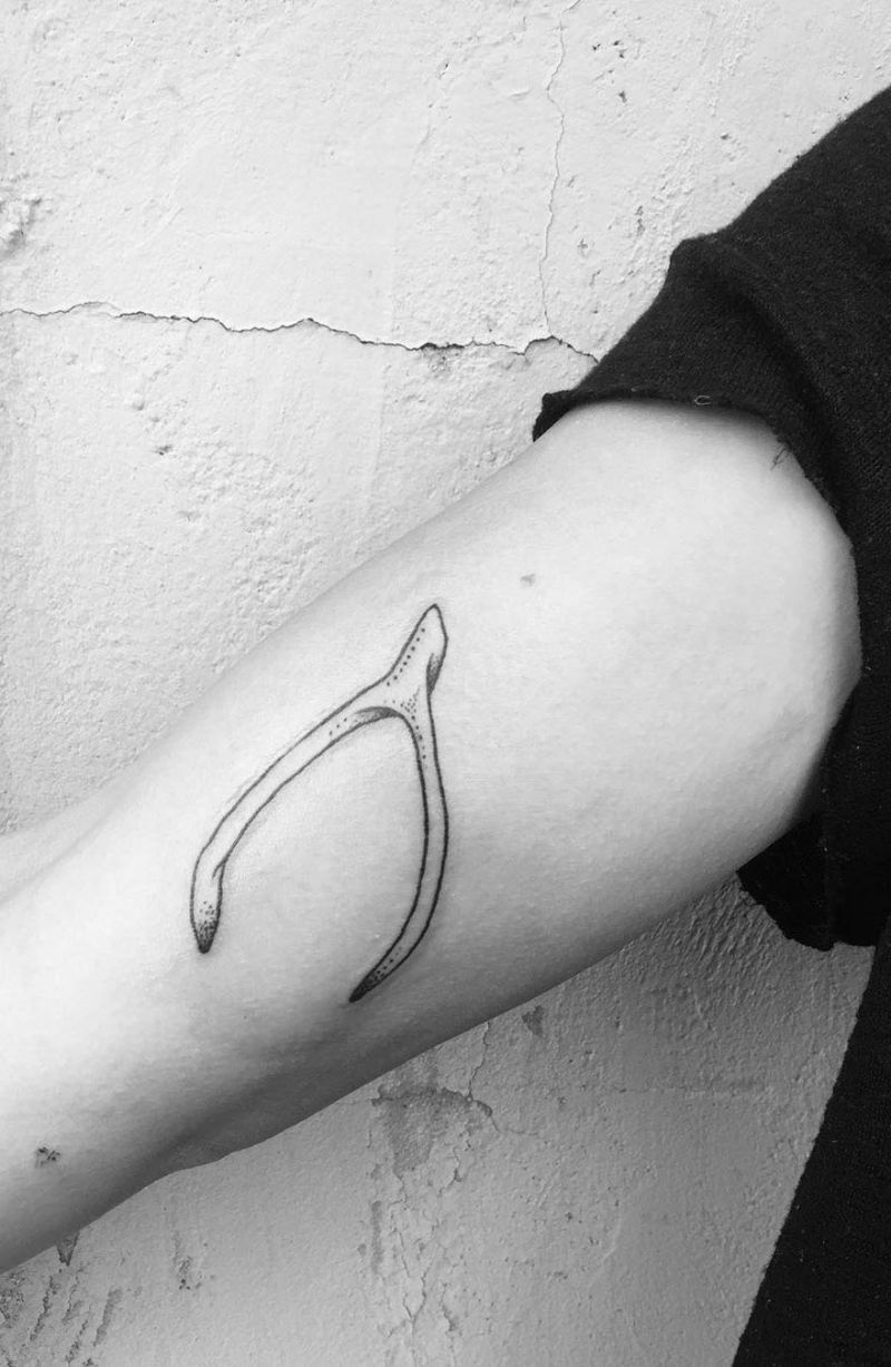 30 Pretty Wishbone Tattoos Bring You Good Luck