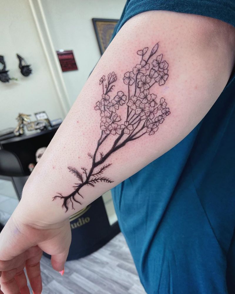 30 Pretty Yarrow Tattoos You Will Love