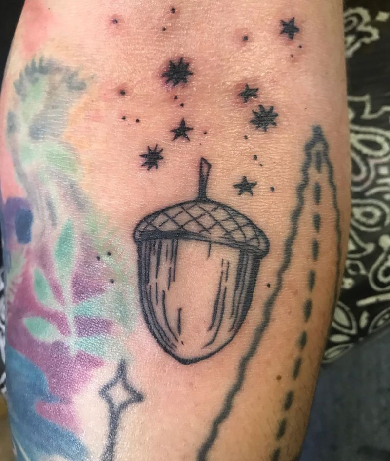 30 Pretty Acorn Tattoos Enhance Your Personality