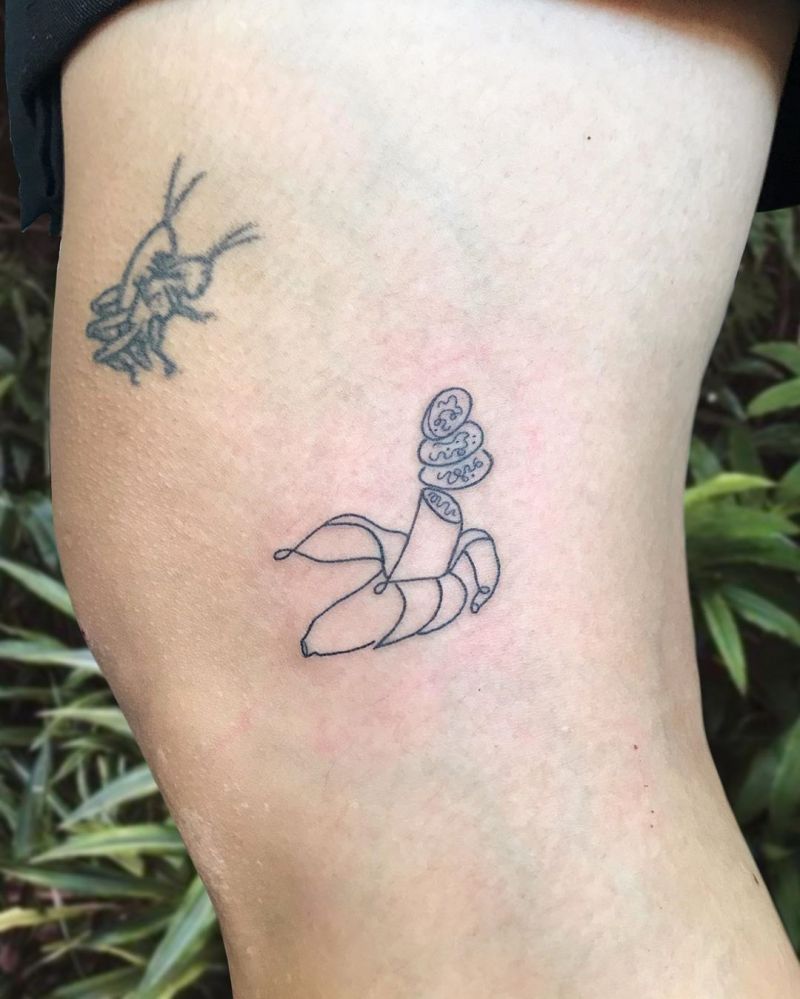 30 Pretty Banana Tattoos You Will Love