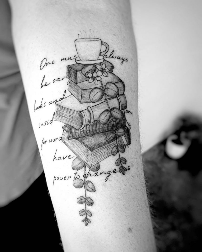 30 Pretty Book Tattoos Inspire You to Read