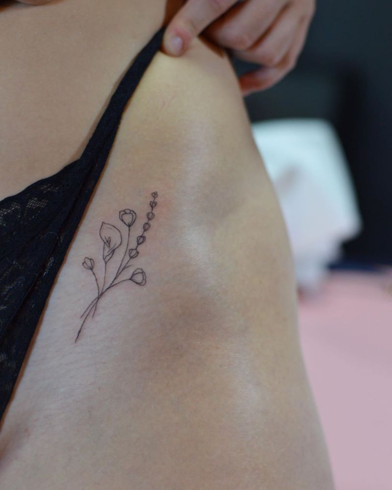 30 Elegant Bouquet Tattoos for Your Inspiration