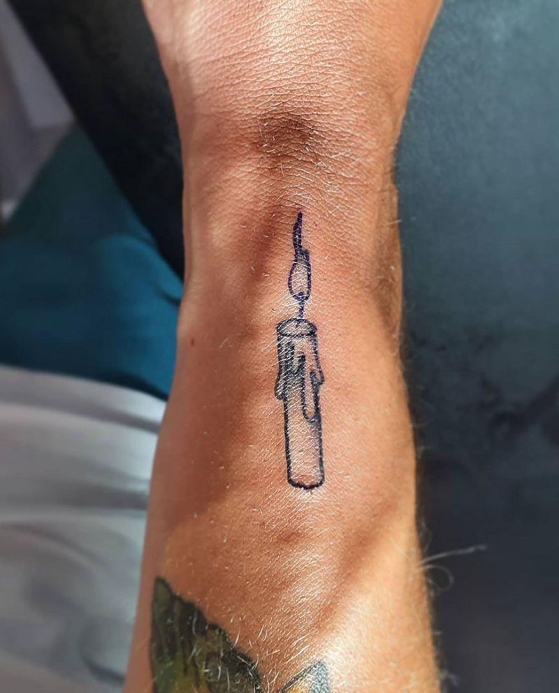 30 Pretty Candle Tattoos You Shouldn't Miss