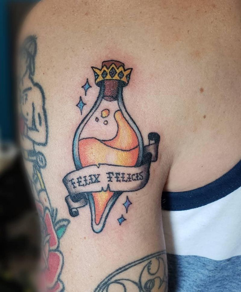 30 Pretty Felix Felicis Tattoos to Inspire You