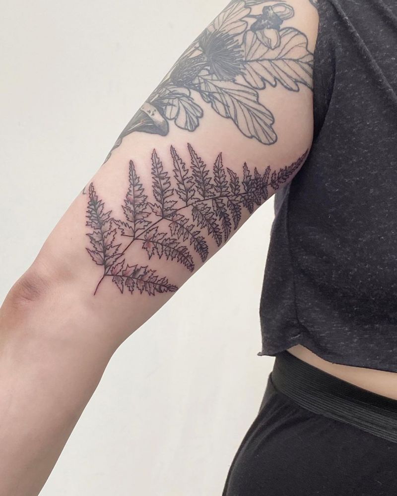 30 Pretty Fern Tattoos Improve Your Temperament