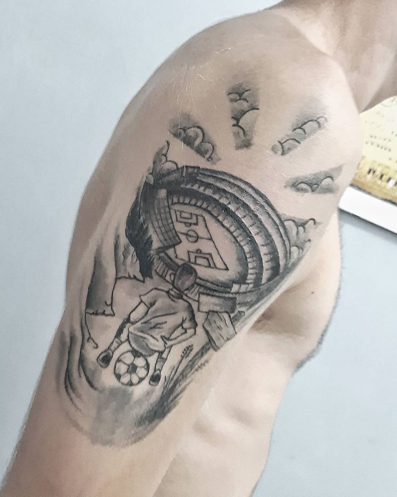 30 Pretty Football Tattoos Inspire You to Win The Game