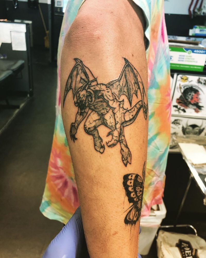 30 Pretty Gargoyle Tattoos for Inspiration