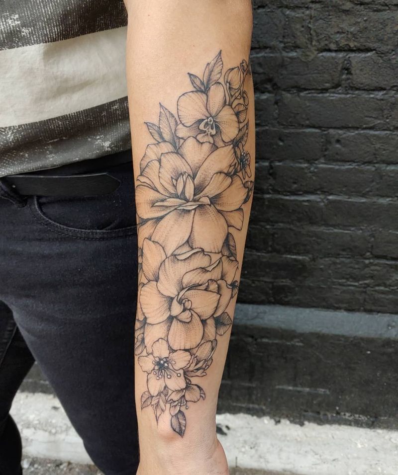 30 Pretty Peach Blossom Tattoos You Shouldn't Miss