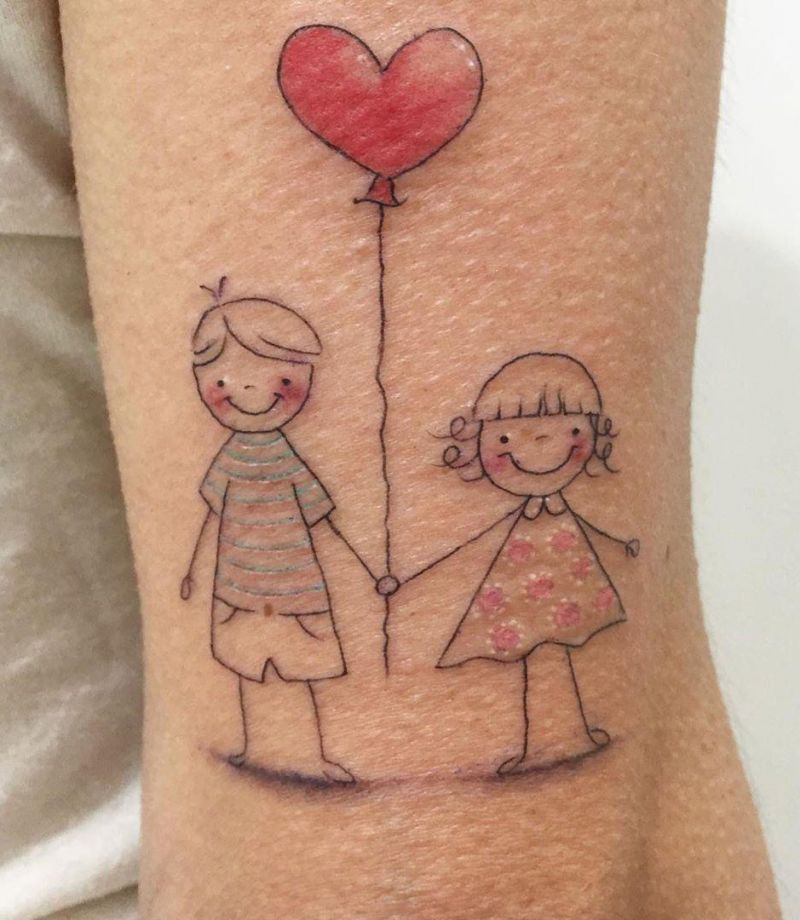 30 Pretty Balloon Tattoos to Inspire You