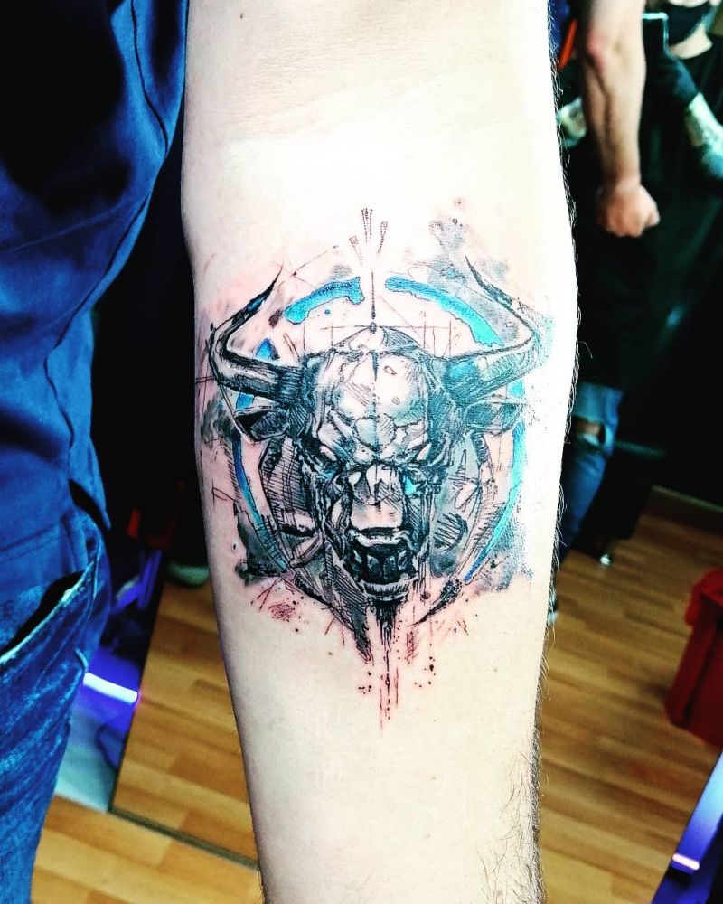 30 Pretty Bull Tattoos You Will Love