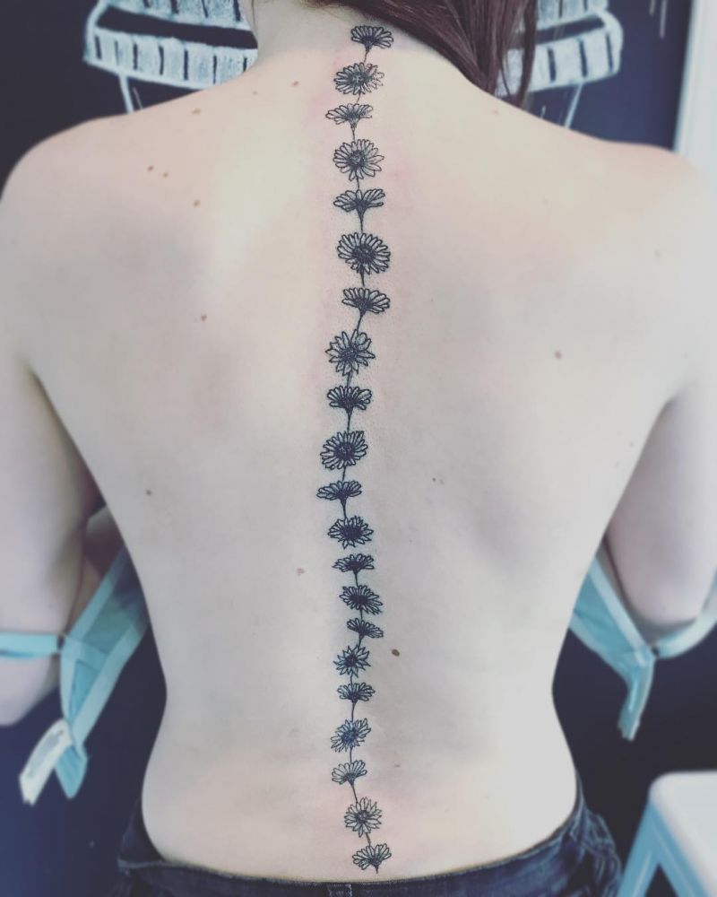 30 Pretty Daisy Chain Tattoos Make You The Focus of The Crowd