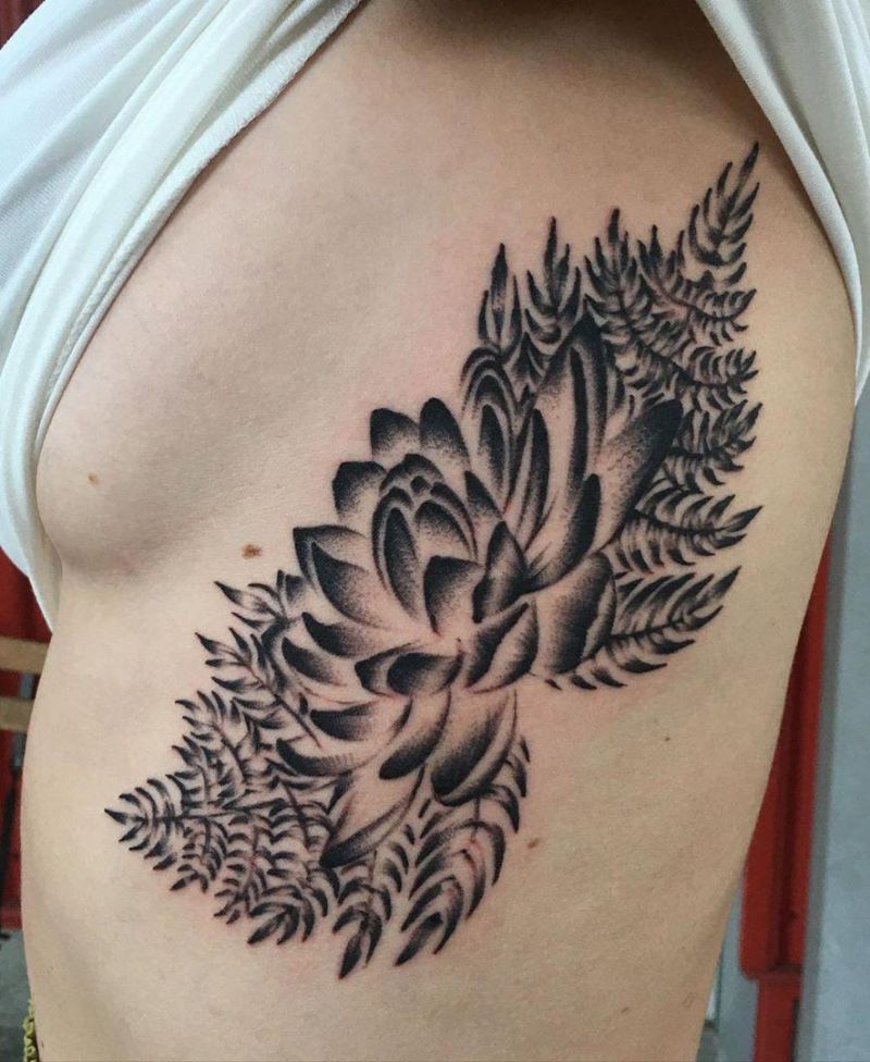 30 Pretty Fern Tattoos Improve Your Temperament