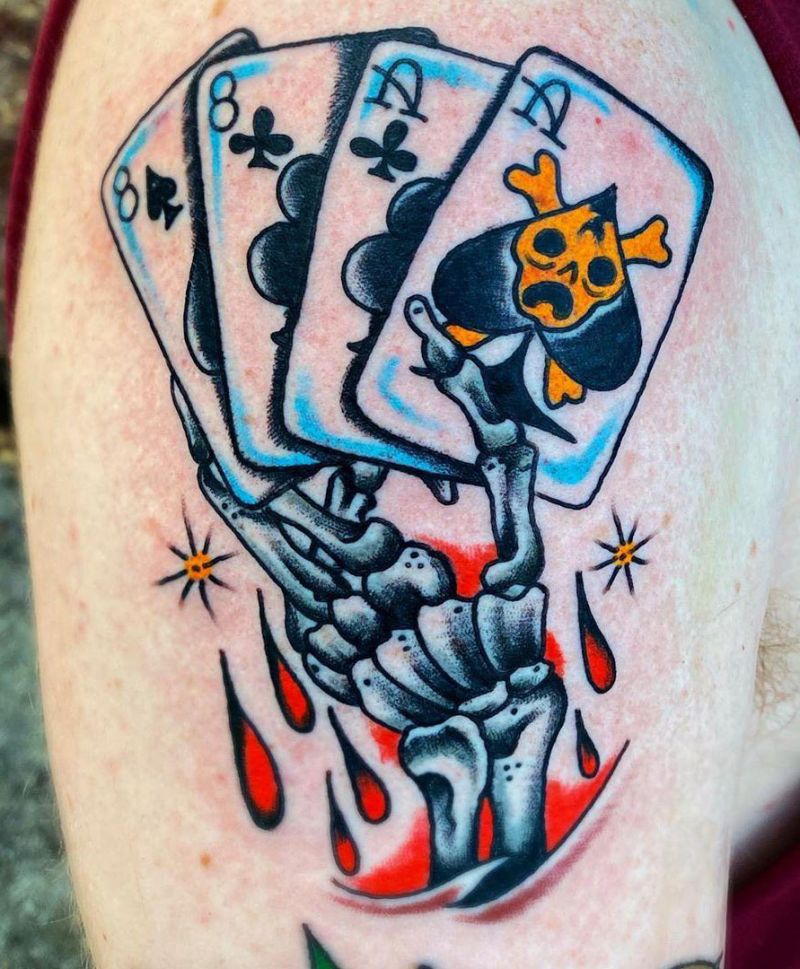 30 Perfect Gambling Tattoos Make You Attractive