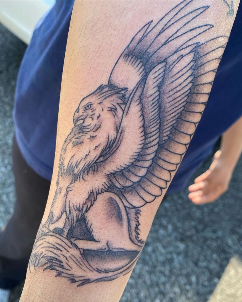 30 Pretty Griffin Tattoos Improve Your Temperament