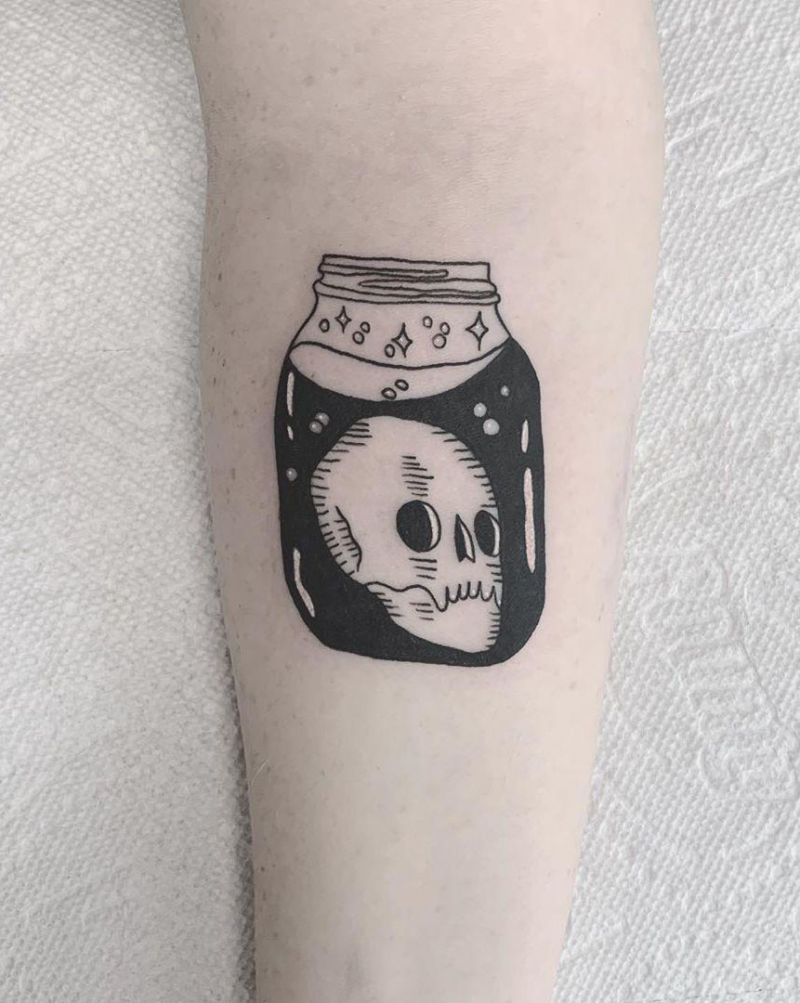 30 Pretty Jar Tattoos Make You Attractive