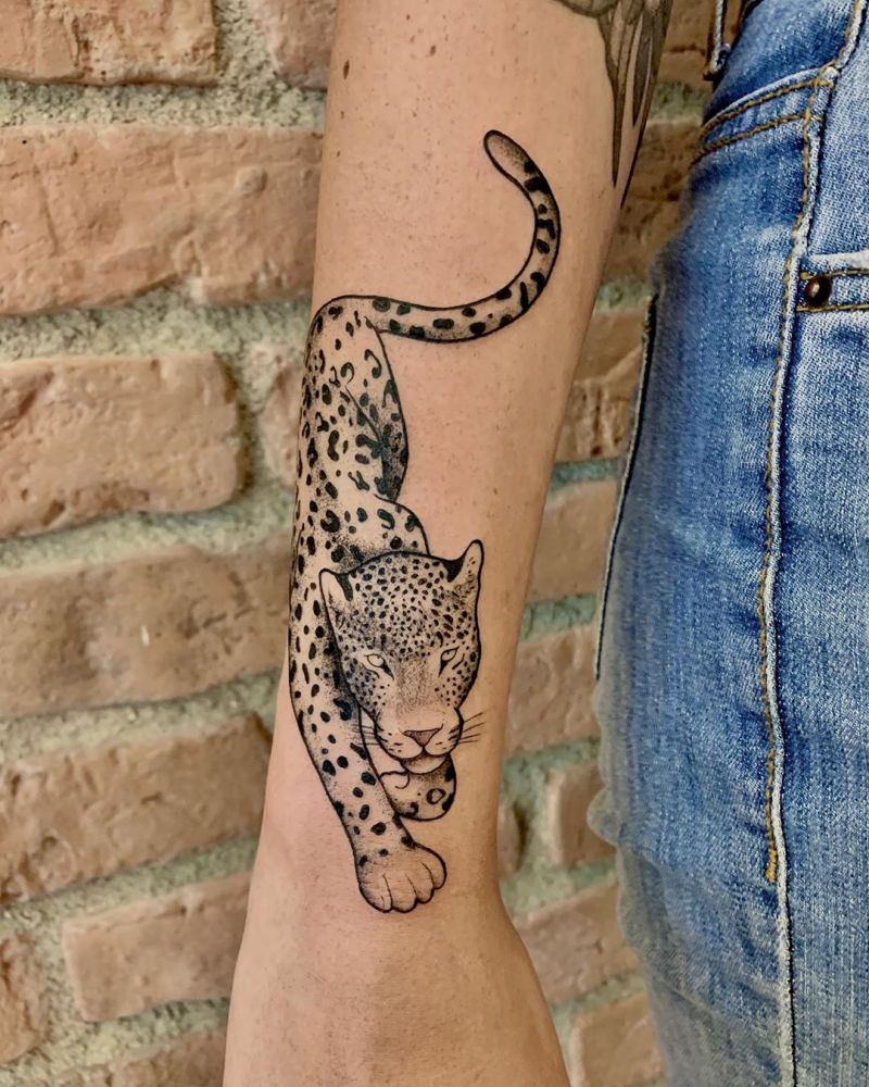 30 Pretty Leopard Tattoos You Will Love