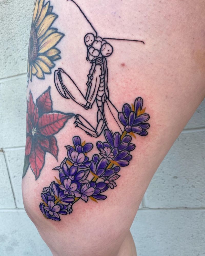 30 Pretty Mantis Tattoos You Will Love