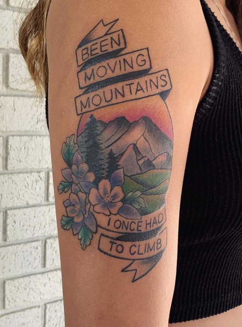 30 Pretty Mountain Tattoos You Will Love