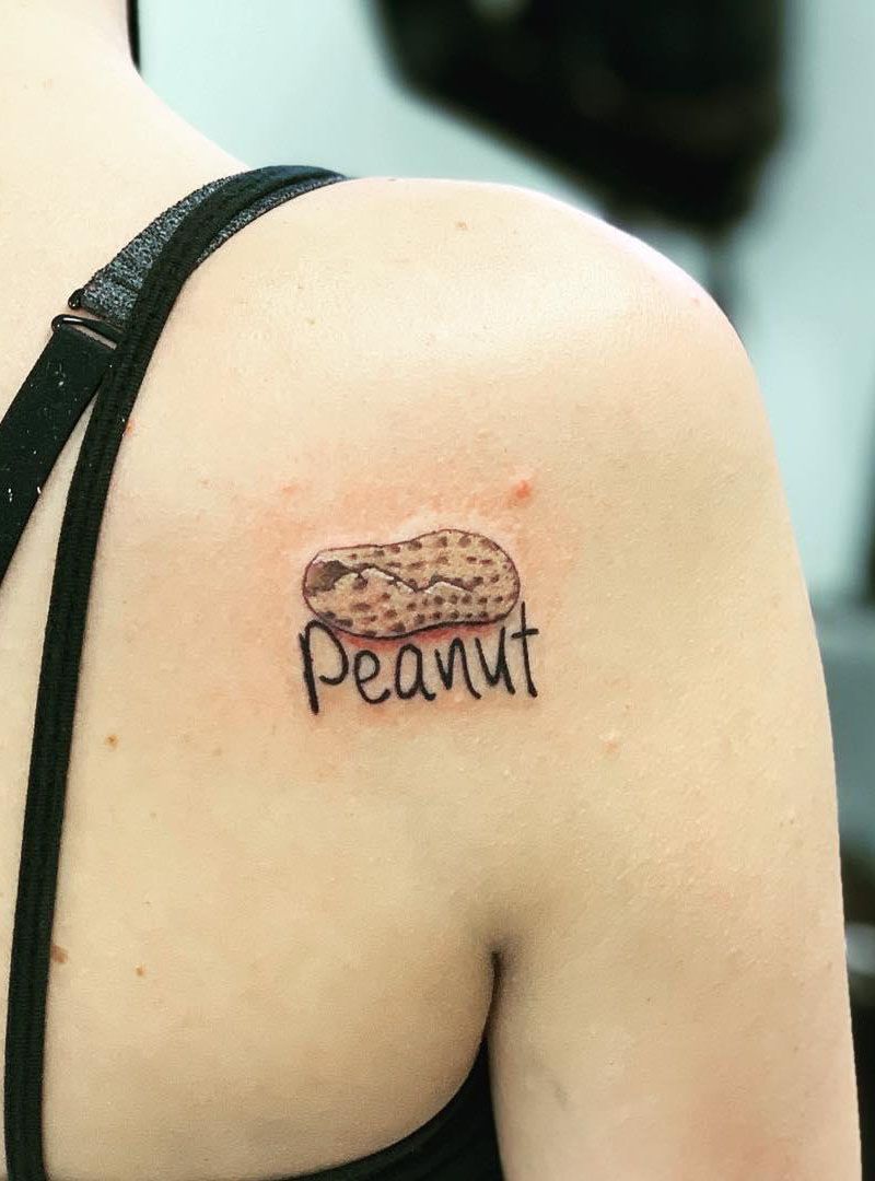 30 Cute Peanut Tattoos You Will Love