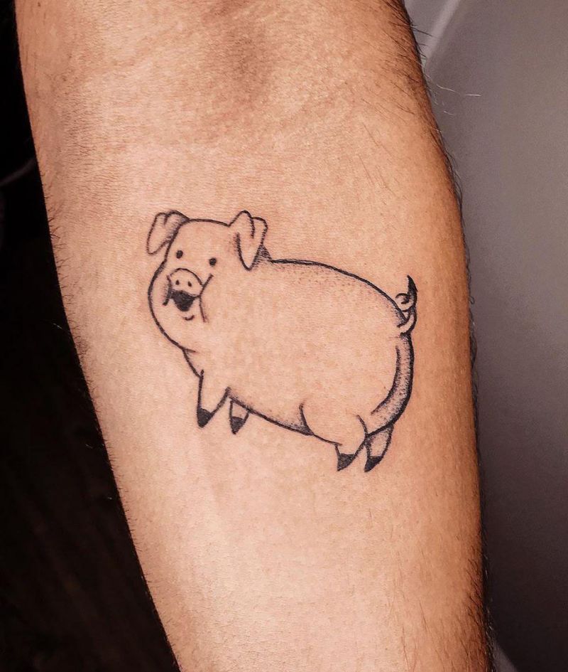 30 Cute Pig Tattoos You Will Love