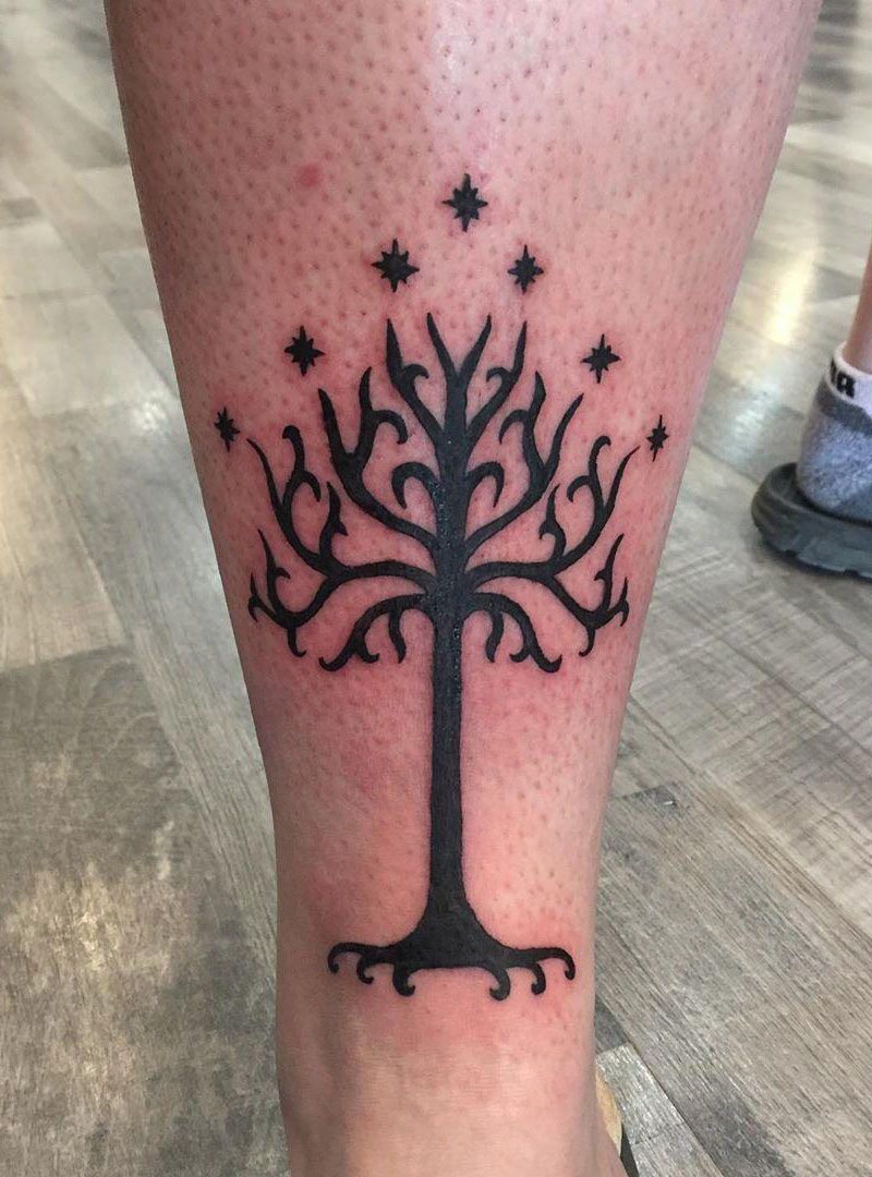 30 Pretty Tree of Gondor Tattoos Enhance Your Personality
