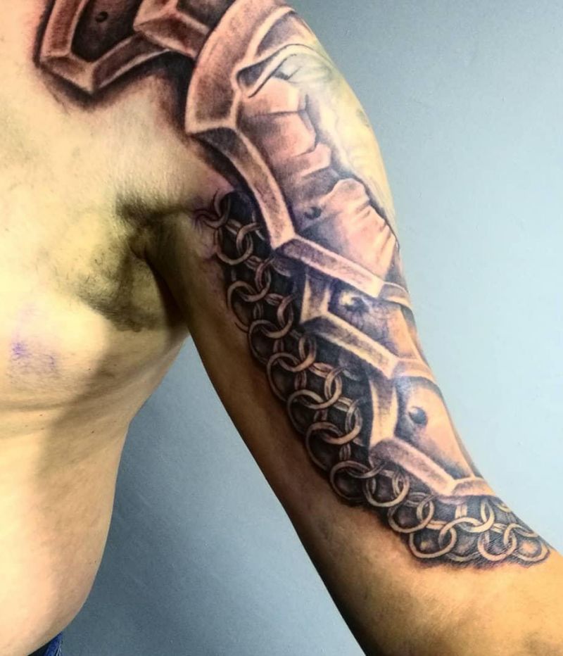 30 Pretty Armor Tattoos Show Your Personality