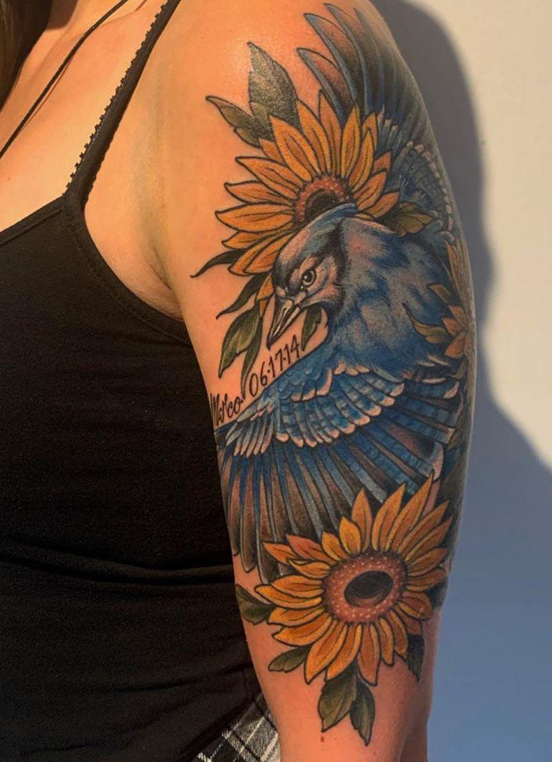 30 Pretty Bluejay Tattoos You Must Try