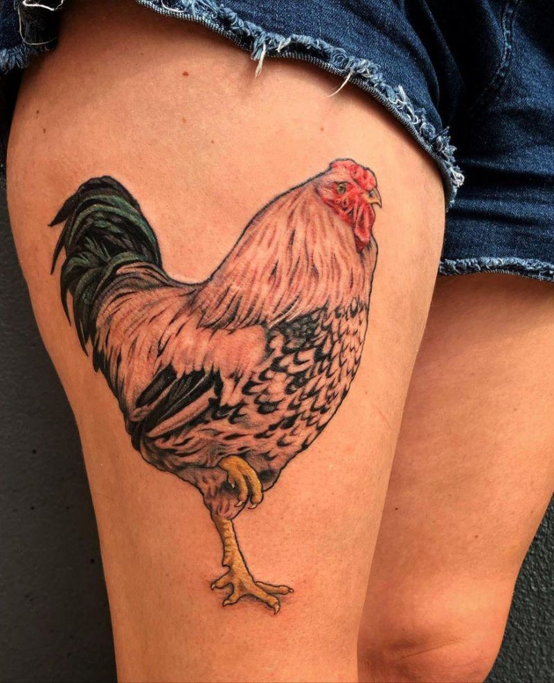 30 Cute Chicken Tattoos to Inspire You