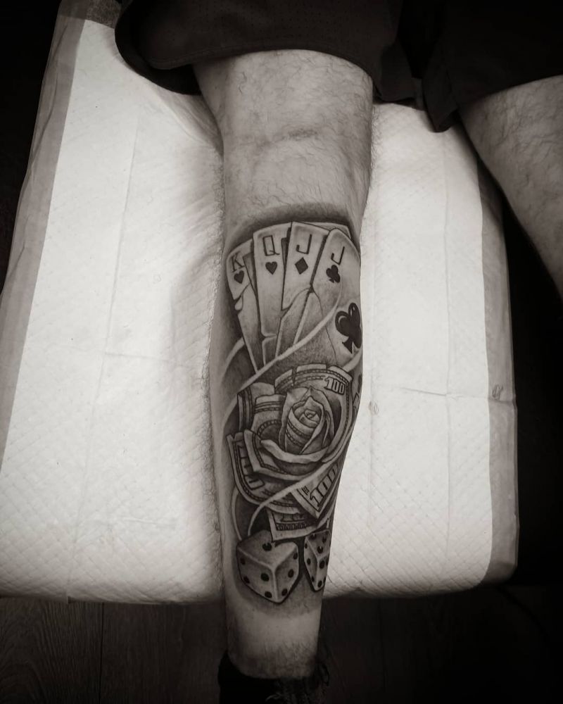 30 Perfect Gambling Tattoos Make You Attractive