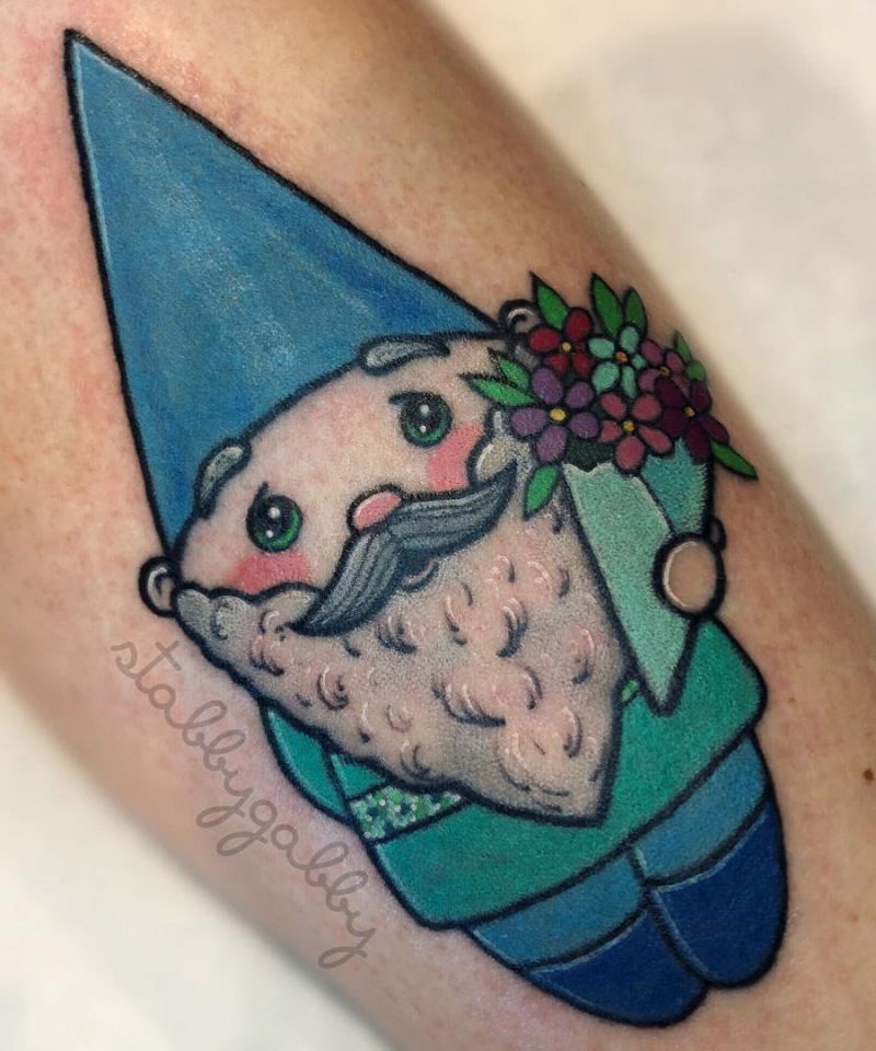 30 Cute Gnome Tattoos You Will Love