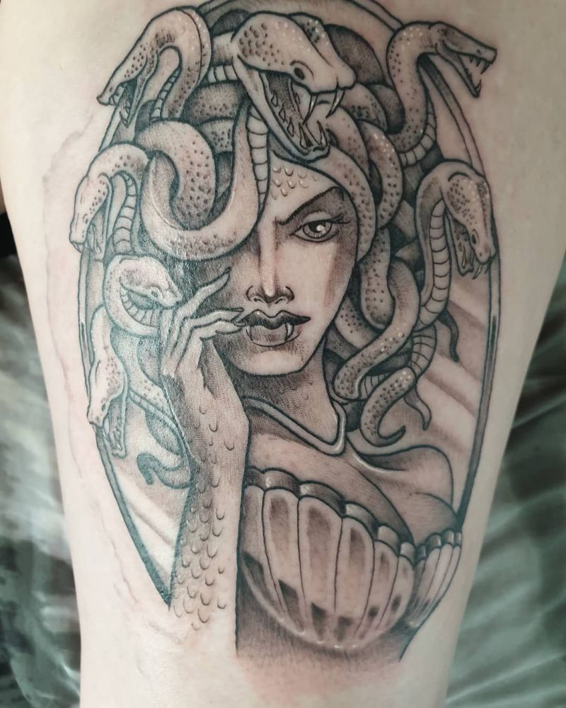 30 Pretty Gorgon Tattoos You Will Love