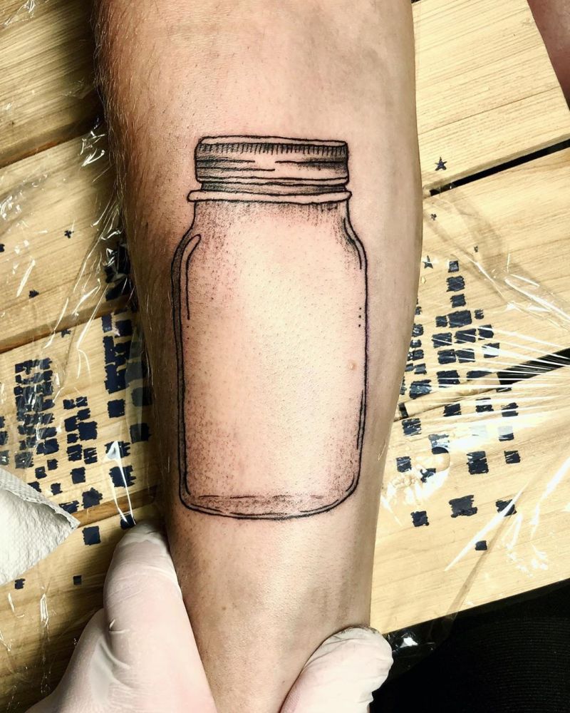 30 Pretty Jar Tattoos Make You Attractive