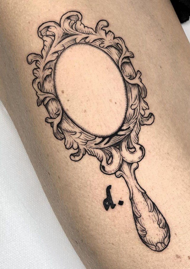 30 Pretty Mirror Tattoos for Inspiration