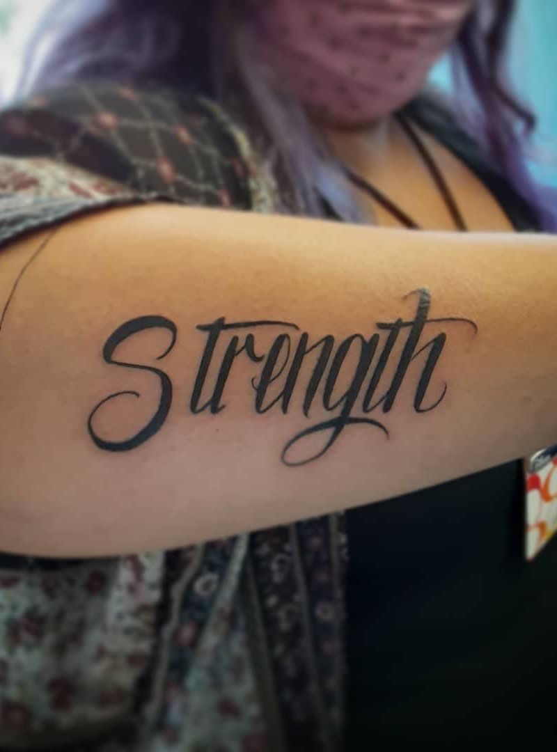 30 Pretty Strength Tattoos Improve Your Temperament