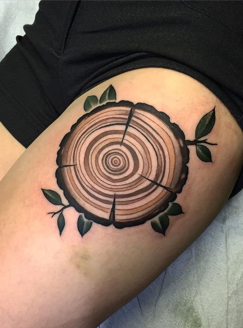 30 Pretty Tree Ring Tattoos Make You Beautiful Forever