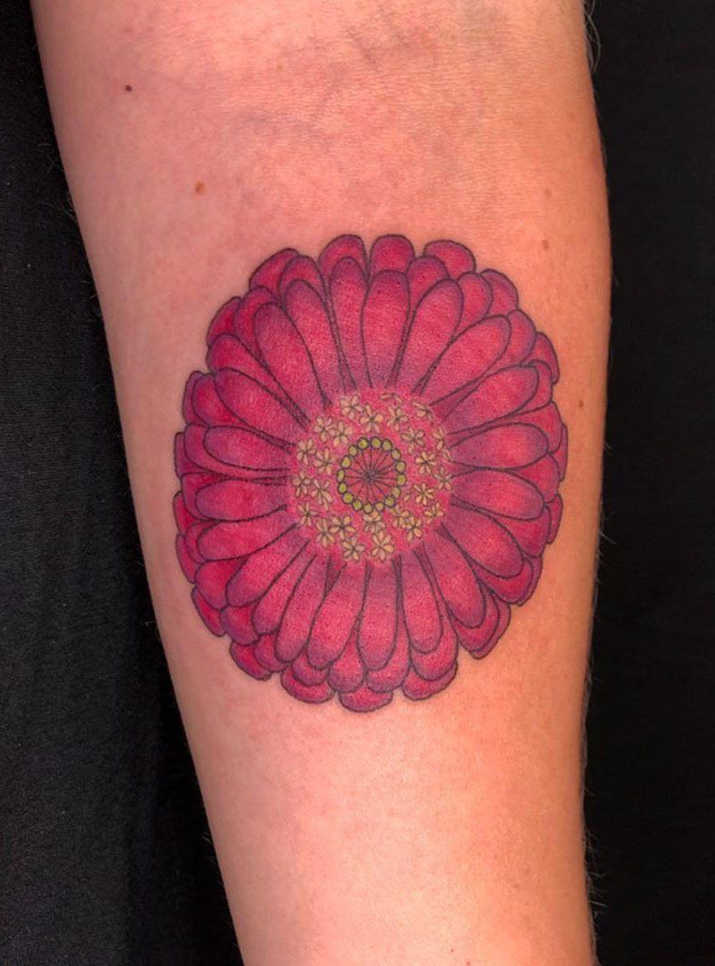 30 Pretty Zinnia Tattoos You Will Love