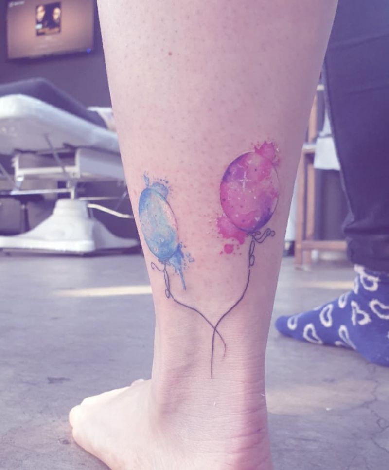 30 Pretty Balloon Tattoos to Inspire You