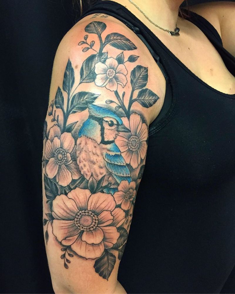 30 Pretty Bluejay Tattoos You Must Try