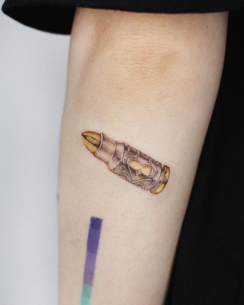 30 Pretty Bullet Tattoos You Will Love