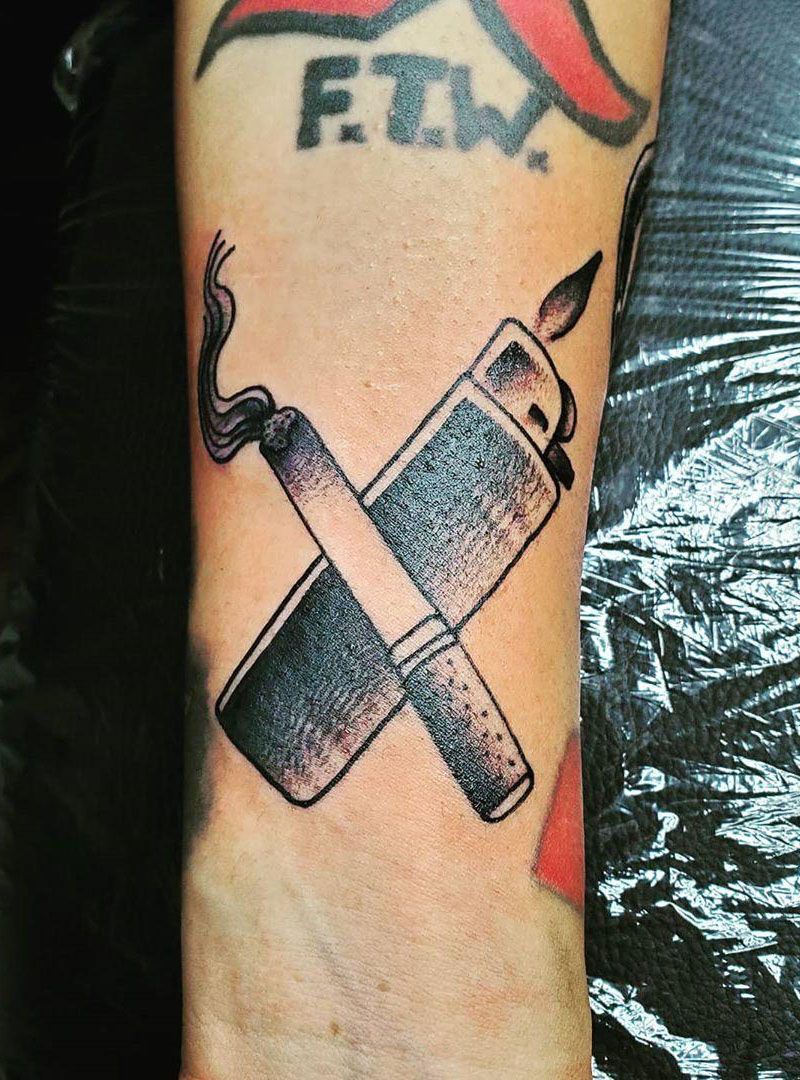 30 Pretty Cigarette Tattoos You Will Love