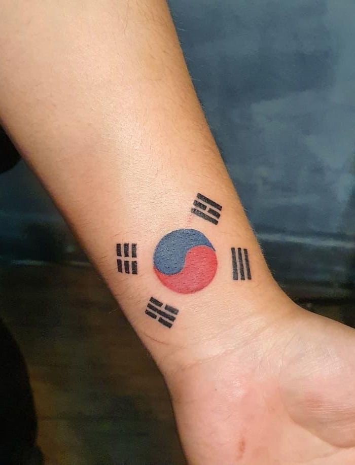 30 Pretty Flag Tattoos Show Your Love for Your Motherland