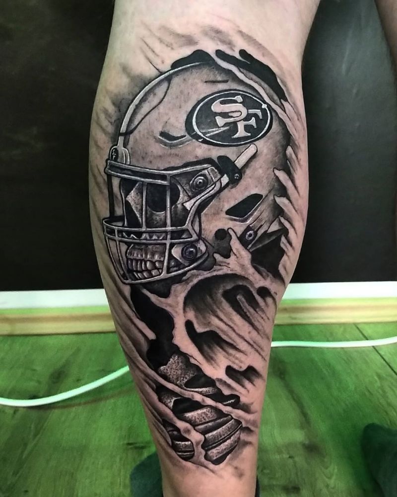 30 Pretty Football Tattoos Inspire You to Win The Game