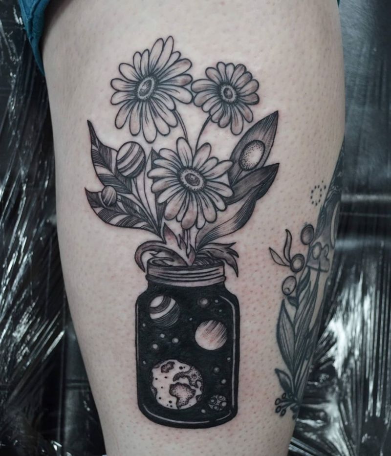 30 Pretty Jar Tattoos Make You Attractive